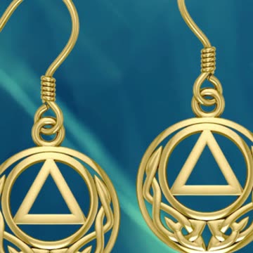 Celebrate Strength and Resilience with Celtic AA Recovery Earrings