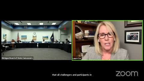Michigan Board of State Canvassers (Laura Cox and Charles Spies), they certified btw 3-1