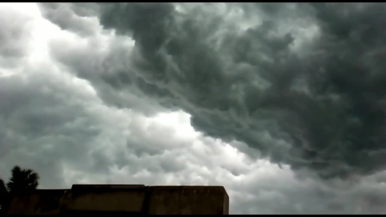 Heavy clouds but no rain video