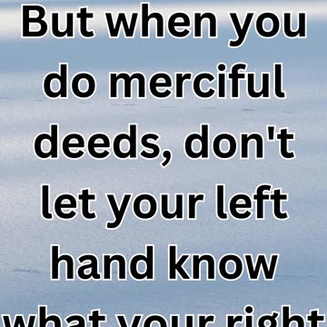 ;:"The Secret of Giving" Matthew 6:3,4.#shortsvideo #shorts #youtubeshorts #youtube #yt