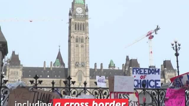 Canadian Truckers Protest Against COVID-19