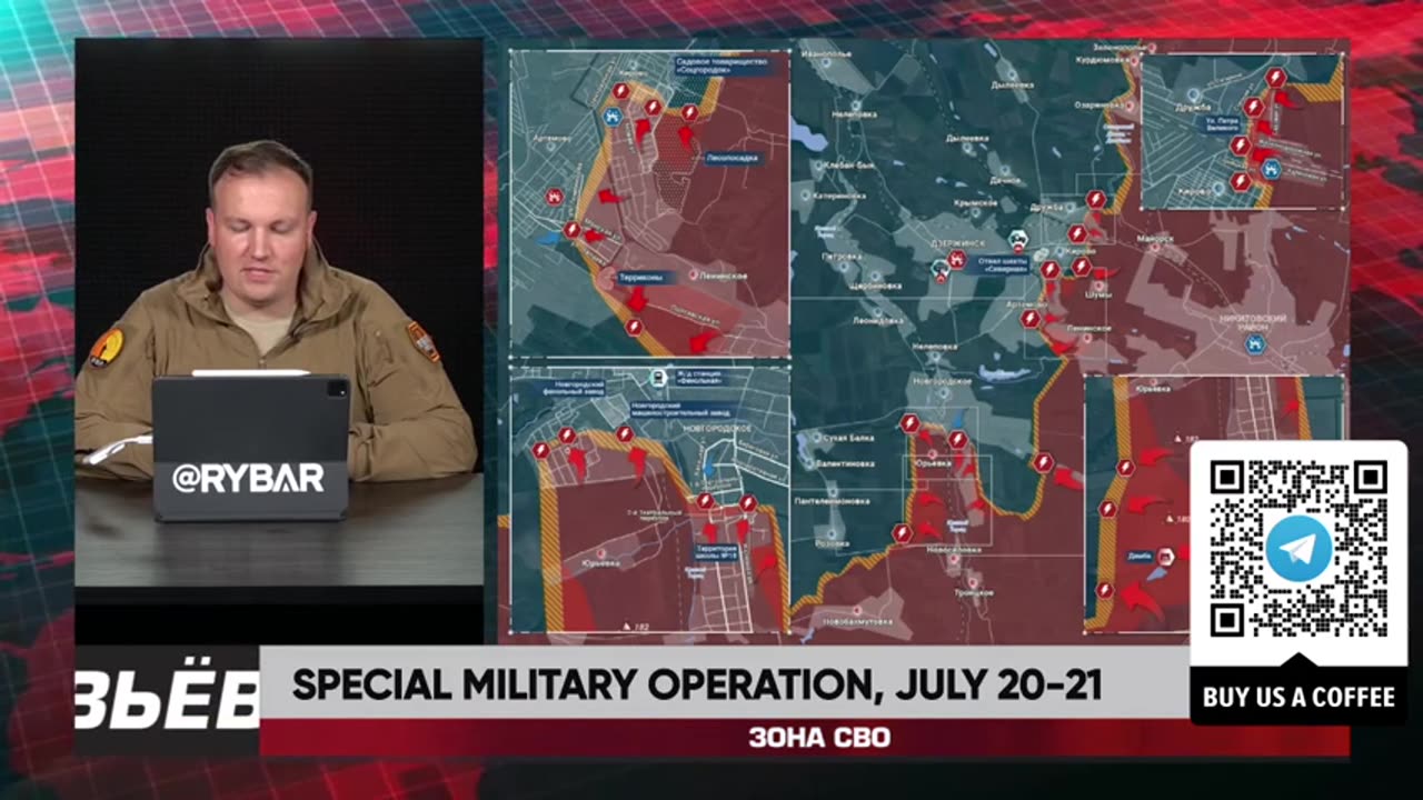 ►🇷🇺🇺🇦🚨❗️⚡️ Rybar Review of the Special Military Operation on July 20-21 2024