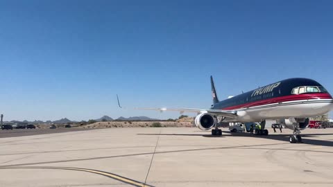 President Trump is wheels down in Tuscon 🇺🇸