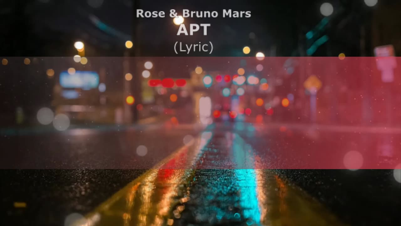 APT - Rose & Bruno Mars (Lyric Video)