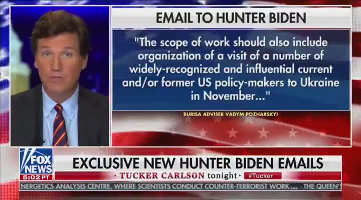 Tucker Carlson exposes new emails that could be problematic for Joe Biden