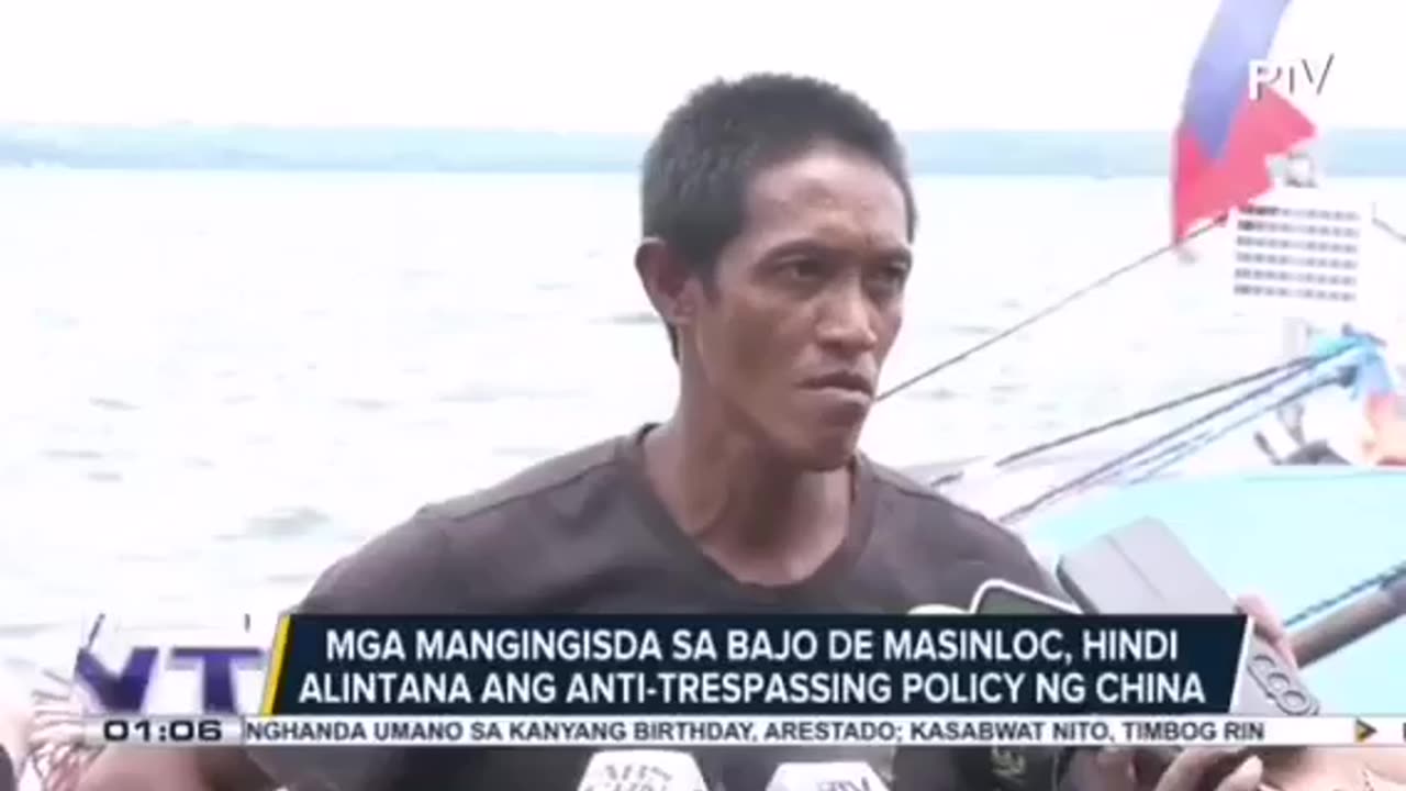 Fisherman Reymart Claro admits Chinese are NOT detaining Filipino fishermen...