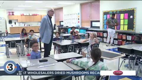 Evers visits students in Beloit on second day of classes