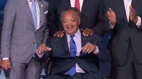 The DNC just gave a standing ovation to Rev. Jesse Jackson