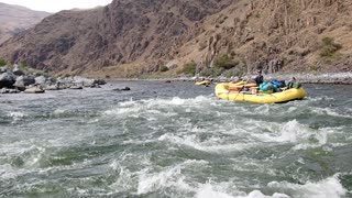 Navigating rapids on the Snake River, Idaho