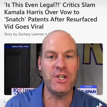 Is Kamala stealing patents for the government?