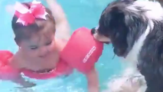 Dogs Rescue Small Baby Girls To Drown in Poll