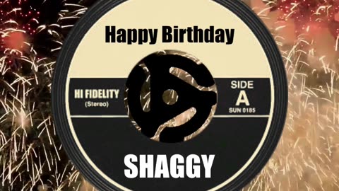 HAPPY BIRTHDAY SHAGGY