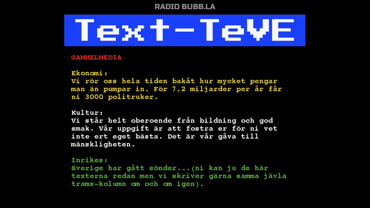 Radio Bubb.la jingel: Gammelmedia