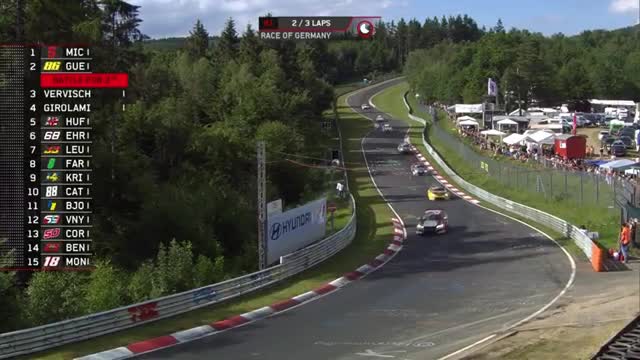 Race 1 2019 Nurburgring Nordschleife battle at full speed