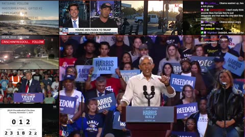 Obama talks trash about Trump at Kamala Harris rally in Detroit.