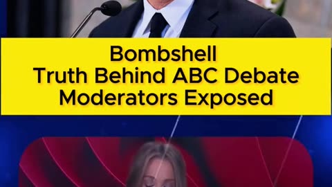 Bombshell Truth Behind ABC Debate Moderators Exposed‼️