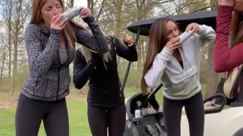 What happens when woman go golfing