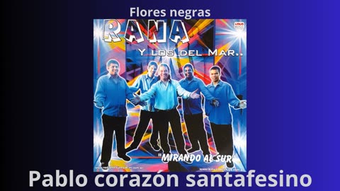 rana y los el mar. flores negras