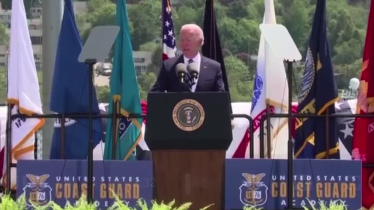 Biden calls Coast Guard graduates “Dull Class”