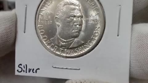 1946 Booker T. Washington Half Dollar Silver Commemorative