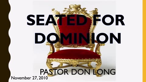 Seated For Dominion (November 27, 2010)