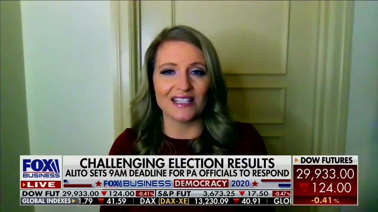 Jenna Ellis We have plenty of time to make sure that this election and the outcome is free and fair