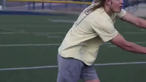 Trying to catch the FASTEST football!