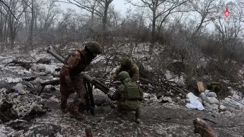 Nona-M1 mortar crew of Russians Forces wipes out concealed AFU dugouts