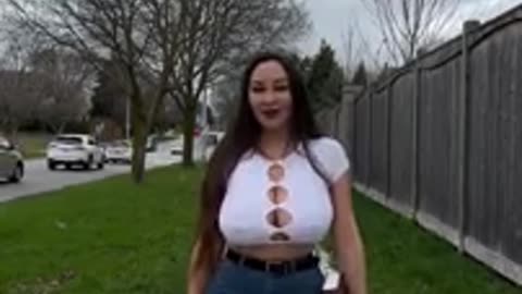 Busty Ukrainian Chick's Tattas Were Ready To Pop Out!