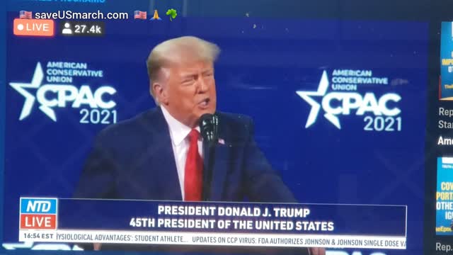 President Trump speech at CPAC Conservative Political Action Conference 2021 Orlando Florida