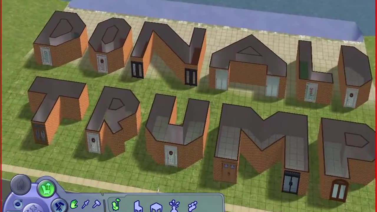The Sims 2 - I try to build Donald Trump House and here is the result on the Sims 2!!!