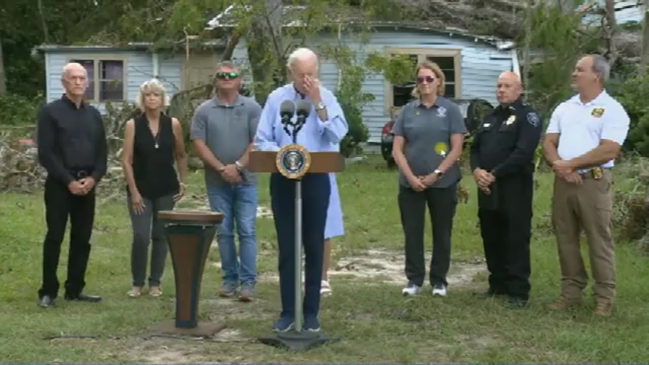 Joe Biden in Florida "Nobody can deny the impact of climate crisis