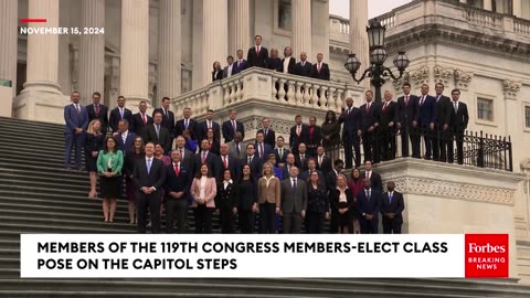 Newly-Elected Members of the 119th Congress Class pose for photo