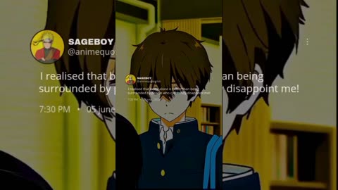 Sad Anime Quote. #sadanime #animequotes