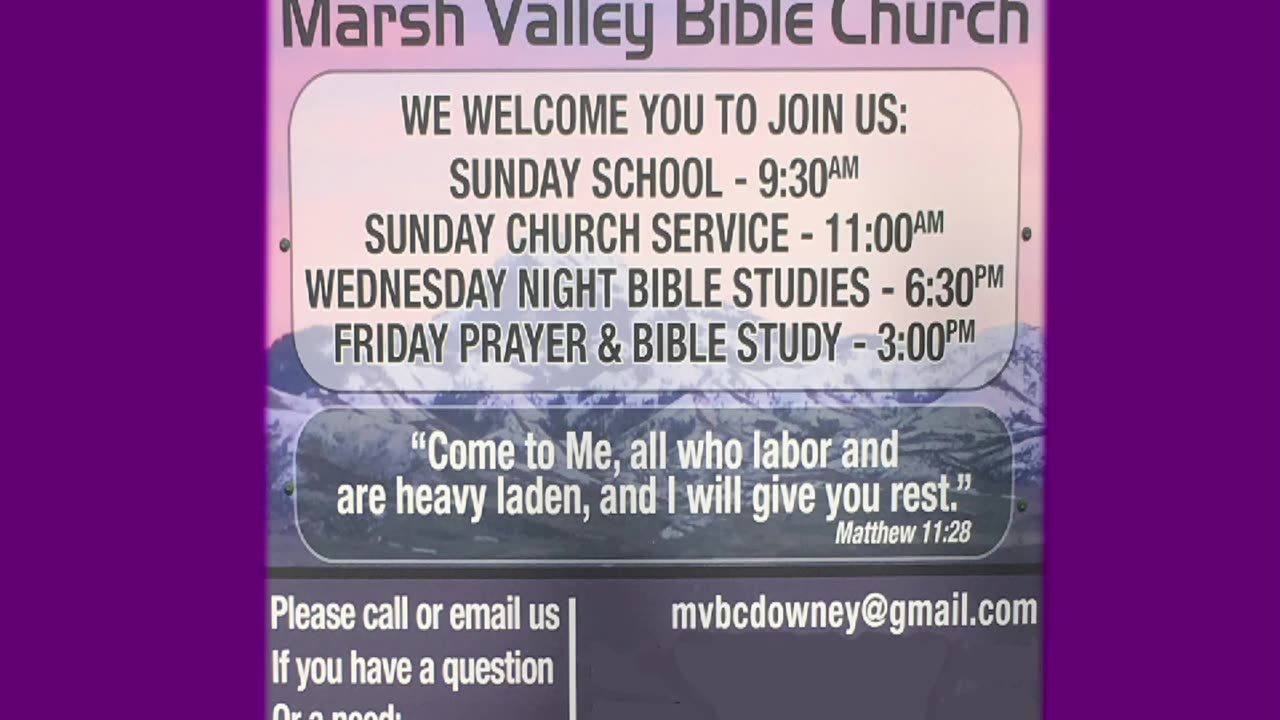 Sunday August 25, 2024. We believe in the Bible.