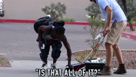 BLIND MAN DROPPING $1,000,000 PRANK!!