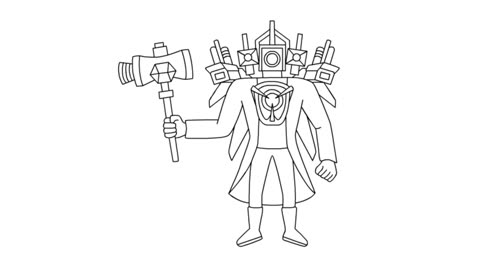 How to Draw Titan Cameraman UPDATE from Skibidi Toilet Easy Step Tutorial and Coloring
