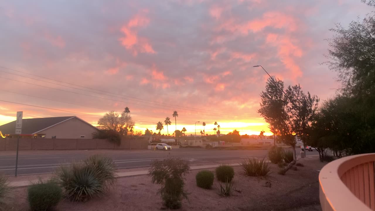 The first sunset of 2024