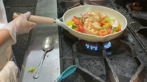 مكرونة بالجمبري