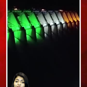 వావ్... జెండా రంగుల్లో శ్రీశైలం డ్యాం అందాలు! #srisailam #project #viralvideo | FBTV NEWS