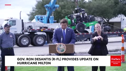 BREAKING- Gov. Ron DeSantis Provides Another Update On Hurricane Milton As Preparations Continue