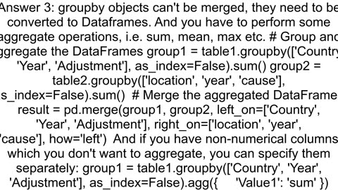 How to join two groupby dataframes in Python