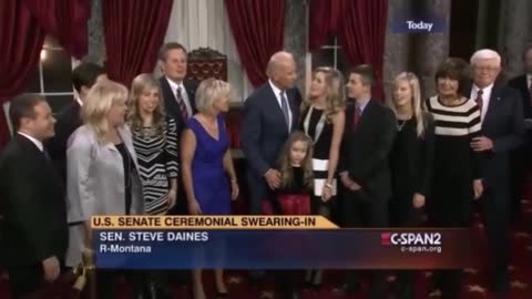 Joe Biden molesting small girl