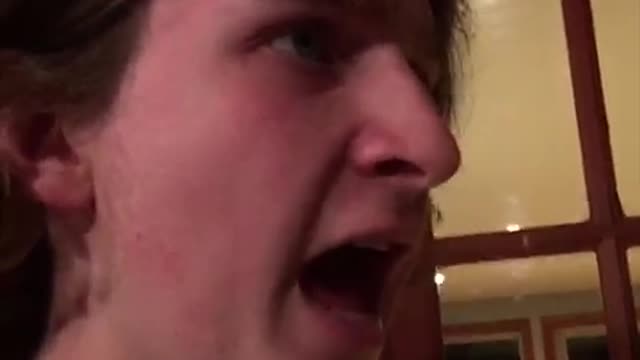 Teen sticks popsicle up his nose after talking about the freeze competition
