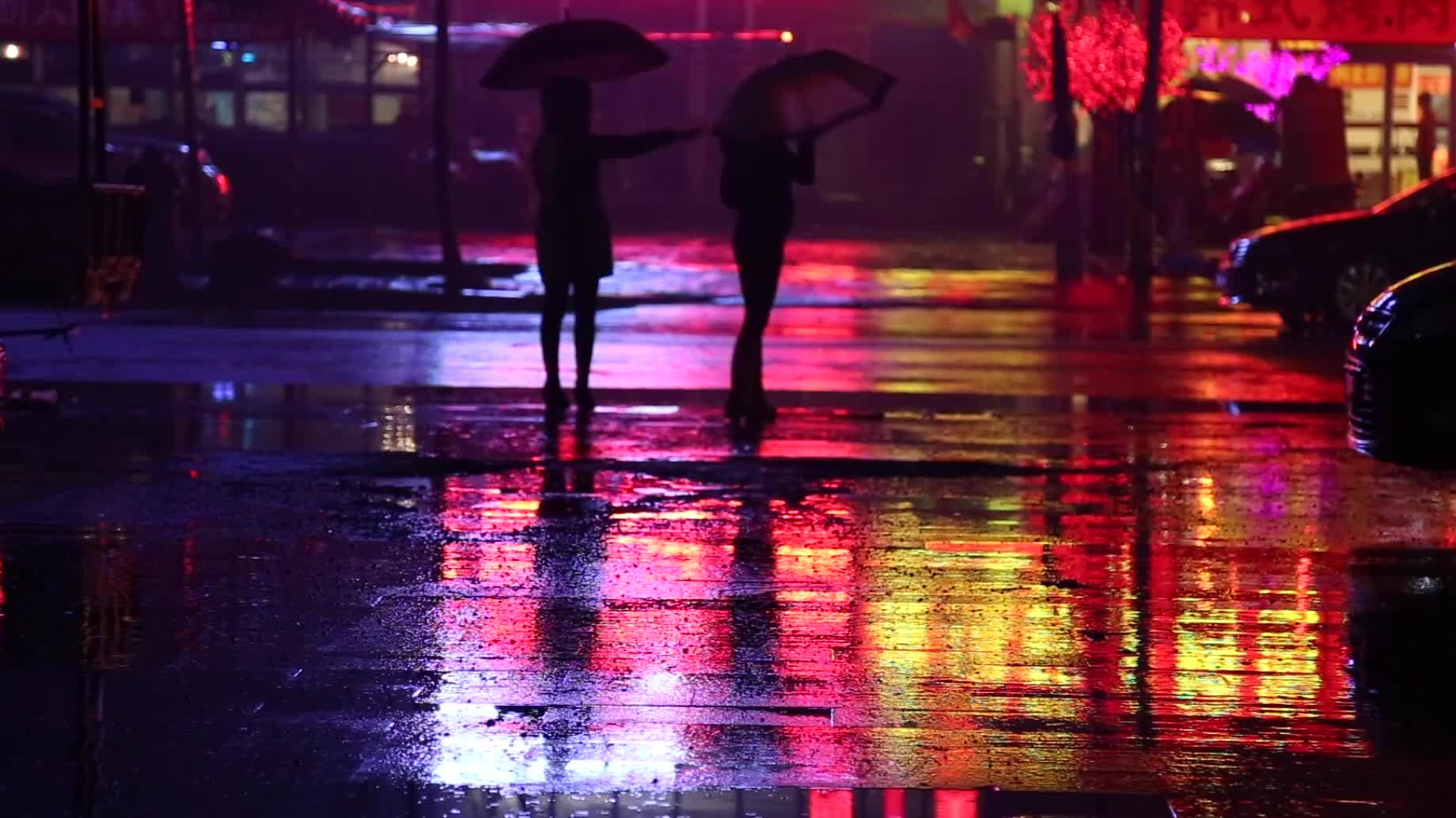 Romance in the rain