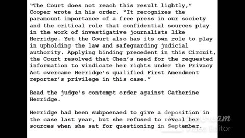 24-0229 - Judge Finds Herridge In Civil Contempt For Not Revealing Source