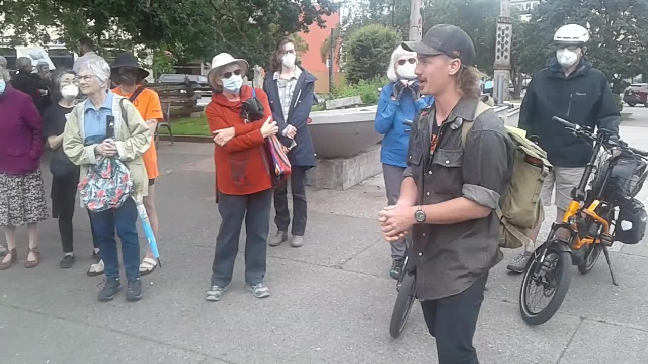 350 Climate Action Rally @ Centennial Square in Victoria: 2022/06/29 12:45:07