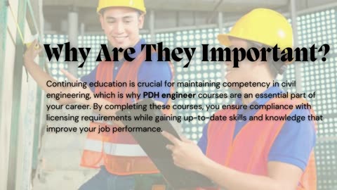 Civil Engineering PDH courses