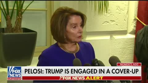 Pelosi accuses Trump of being involved in a 'cover-up'