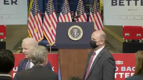 DISGUSTING Old Man Biden Coughs Into Hand, Super Spreads at Event